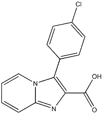 3-(4-chlorophenyl)imidazo[1,2-a]pyridine-2-carboxylic acid Struktur