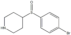 4-(4-Bromo-benzenesulfinyl)-piperidine Struktur