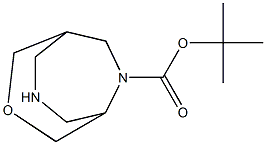 tert-butyl 3-oxa-7,9-diazabicyclo[3.3.2]decane-9-carboxylate Struktur