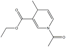 ethyl 1-acetyl-4-methyl-1,4-dihydropyridine-3-carboxylate Struktur