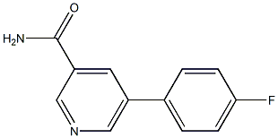 5-(4-fluorophenyl)pyridine-3-carboxamide Struktur