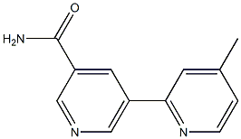 5-(4-methylpyridin-2-yl)pyridine-3-carboxamide Struktur