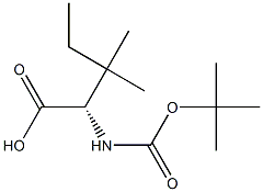 Boc-L-alpha-t-amylglycine Struktur