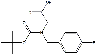 Boc-N-(4-fluoro-benzyl)-glycine Struktur