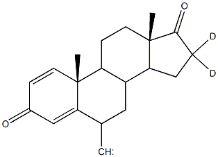 1,4-Androstadien-3,17-dione-6-methylene-16,16-d2 Struktur