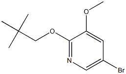 5-broMo-3-Methoxy-2-(neopentyloxy)pyridine Struktur