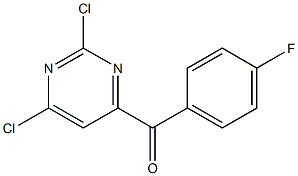 2,6-Dichloro-4-(4-fluorobenzoyl)pyriMidine, 95% Struktur