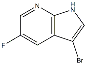 3-BroMo-5-fluoro-7-azaindole Struktur