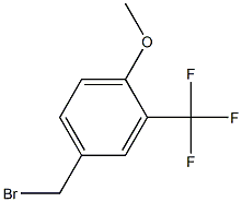 4-(BroMoMethyl)-1-Methoxy-2-(trifloroMethyl)benzene Struktur