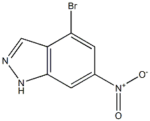 4-BroMo-6-nitro-1H-indazole Struktur