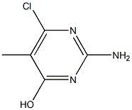 2-AMino-6-chloro-5-MethylpyriMidin-4-ol Struktur