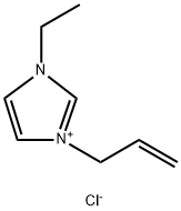 1-烯丙基-3-乙基咪唑氯鹽 結(jié)構(gòu)式