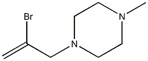 2-Bromo-3-(4-methylpiperizinyl)prop-1-ene Struktur