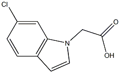 (6-Chloro-1H-indol-1-yl)acetic acid Struktur