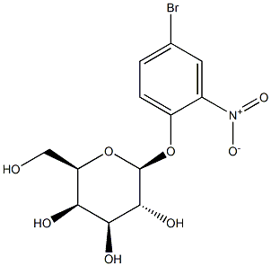 4-Bromo-2-nitrophenyl b-D-galactopyranoside Struktur