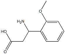 3-amino-3-(2-methoxyphenyl)propionic acid Struktur