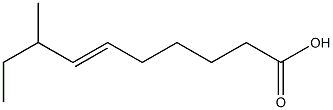 Trans-8-methyl-6-decenoic acid Struktur