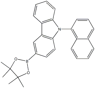 9-(naphthalen-1-yl)-3-(4,4,5,5-tetramethyl-1,3,2-dioxaborolan-2-yl)-9H-carbazole Struktur