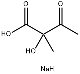 2-Hydroxy-2-methyl-3-oxo-butanoic Acid Sodium Salt Struktur