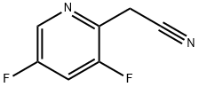 2-(3,5-difluoropyridin-2-yl)acetonitrile Struktur