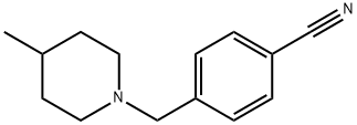 4-[(4-METHYLPIPERIDIN-1-YL)METHYL]BENZONITRILE Struktur