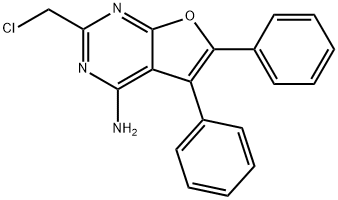 Furo[2,3-d]pyrimidin-4-amine, 2-(chloromethyl)-5,6-diphenyl- Struktur