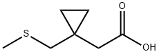 2-{1-[(methylsulfanyl)methyl]cyclopropyl}acetic acid Struktur