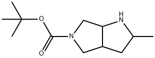 TERT-BUTYL 2-METHYLHEXAHYDROPYRROLO[3,4-B]PYRROLE-5(1H)-CARBOXYLATE Struktur