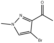 1-(4-Bromo-1-methyl-1H-pyrazol-3-yl)-ethanone Struktur