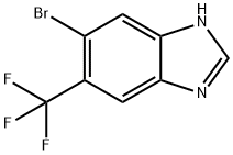 5-bromo-6-(trifluoromethyl)-1H-benzo[d]imidazole Struktur