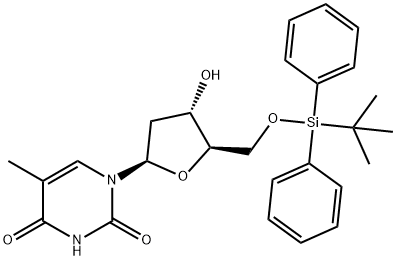 5'-O-tert-Butyldiphenylsilyl-thymidine Struktur