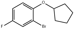 2-bromo-1-(cyclopentyloxy)-4-fluorobenzene Struktur