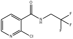 2-chloro-N-(2,2,2-trifluoroethyl)nicotinamide Struktur