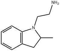 2-(2-methyl-2,3-dihydro-1H-indol-1-yl)ethan-1-amine Struktur