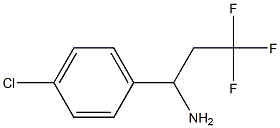 1-(4-chlorophenyl)-3,3,3-trifluoropropan-1-amine Struktur