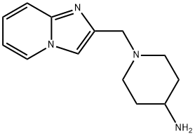 1-{imidazo[1,2-a]pyridin-2-ylmethyl}piperidin-4-amine Struktur