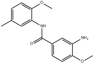 3-amino-4-methoxy-N-(2-methoxy-5-methylphenyl)benzamide Struktur