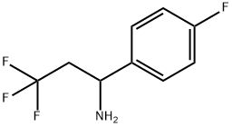 3,3,3-trifluoro-1-(4-fluorophenyl)propan-1-amine Struktur