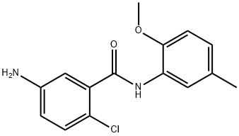 5-amino-2-chloro-N-(2-methoxy-5-methylphenyl)benzamide Struktur