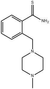 2-[(4-methylpiperazin-1-yl)methyl]benzenecarbothioamide Struktur