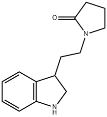 1-[2-(2,3-dihydro-1H-indol-3-yl)ethyl]pyrrolidin-2-one Struktur