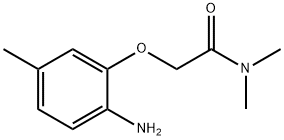 2-(2-amino-5-methylphenoxy)-N,N-dimethylacetamide Struktur