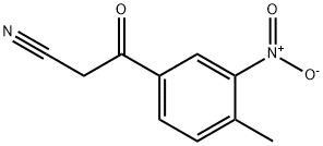 3-(4-methyl-3-nitrophenyl)-3-oxopropanenitrile Struktur