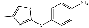 4-[(4-methyl-1,3-thiazol-2-yl)sulfanyl]aniline Struktur