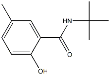 N-tert-butyl-2-hydroxy-5-methylbenzamide Struktur