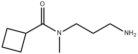 N-(3-aminopropyl)-N-methylcyclobutanecarboxamide Struktur