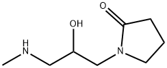 1-[2-hydroxy-3-(methylamino)propyl]pyrrolidin-2-one Struktur