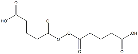 5-[(4-carboxybutanoyl)peroxy]-5-oxopentanoic acid Struktur