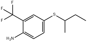 4-(butan-2-ylsulfanyl)-2-(trifluoromethyl)aniline Struktur