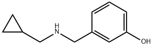 3-{[(cyclopropylmethyl)amino]methyl}phenol Struktur